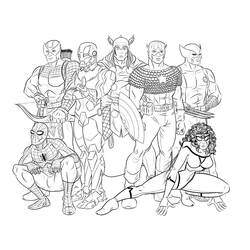 Disegno da colorare: Supereroi Marvel (Supereroe) #80078 - Pagine da Colorare Stampabili Gratuite