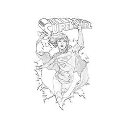 Disegno da colorare: Supergirl (Supereroe) #83932 - Pagine da Colorare Stampabili Gratuite