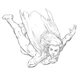 Disegno da colorare: Supergirl (Supereroe) #83935 - Pagine da Colorare Stampabili Gratuite
