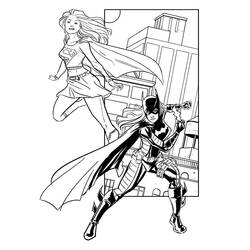 Disegno da colorare: Supergirl (Supereroe) #83939 - Pagine da Colorare Stampabili Gratuite