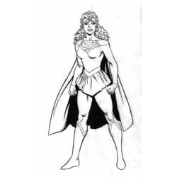 Disegno da colorare: Supergirl (Supereroe) #83950 - Pagine da Colorare Stampabili Gratuite