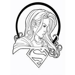 Disegno da colorare: Supergirl (Supereroe) #83956 - Pagine da Colorare Stampabili Gratuite