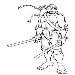 Disegno da colorare: tartarughe Ninja (Supereroe) #75353 - Pagine da Colorare Stampabili Gratuite