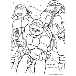 Disegno da colorare: tartarughe Ninja (Supereroe) #75360 - Pagine da Colorare Stampabili Gratuite