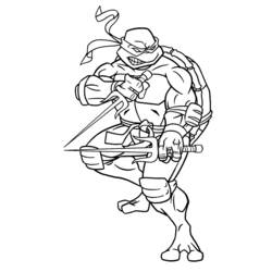 Disegno da colorare: tartarughe Ninja (Supereroe) #75363 - Pagine da Colorare Stampabili Gratuite