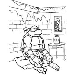Disegno da colorare: tartarughe Ninja (Supereroe) #75384 - Pagine da Colorare Stampabili Gratuite