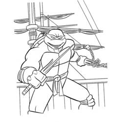 Disegno da colorare: tartarughe Ninja (Supereroe) #75388 - Pagine da Colorare Stampabili Gratuite