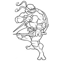 Disegno da colorare: tartarughe Ninja (Supereroe) #75412 - Pagine da Colorare Stampabili Gratuite