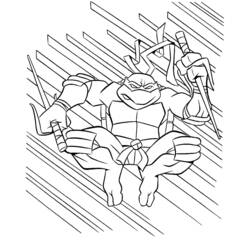 Disegno da colorare: tartarughe Ninja (Supereroe) #75427 - Pagine da Colorare Stampabili Gratuite