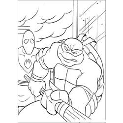 Disegno da colorare: tartarughe Ninja (Supereroe) #75431 - Pagine da Colorare Stampabili Gratuite