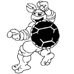 Disegno da colorare: tartarughe Ninja (Supereroe) #75439 - Pagine da Colorare Stampabili Gratuite