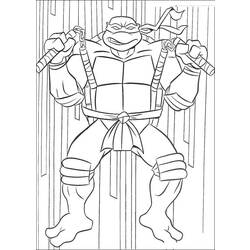 Disegno da colorare: tartarughe Ninja (Supereroe) #75442 - Pagine da Colorare Stampabili Gratuite