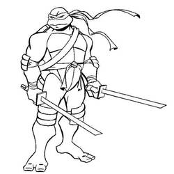 Disegno da colorare: tartarughe Ninja (Supereroe) #75460 - Pagine da Colorare Stampabili Gratuite