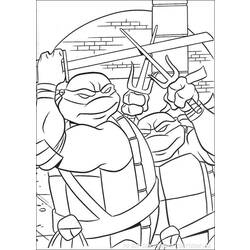 Disegno da colorare: tartarughe Ninja (Supereroe) #75462 - Pagine da Colorare Stampabili Gratuite