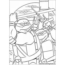 Disegno da colorare: tartarughe Ninja (Supereroe) #75472 - Pagine da Colorare Stampabili Gratuite