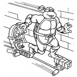 Disegno da colorare: tartarughe Ninja (Supereroe) #75493 - Pagine da Colorare Stampabili Gratuite