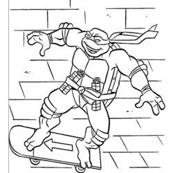 Disegno da colorare: tartarughe Ninja (Supereroe) #75529 - Pagine da Colorare Stampabili Gratuite