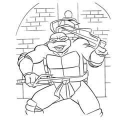 Disegno da colorare: tartarughe Ninja (Supereroe) #75535 - Pagine da Colorare Stampabili Gratuite