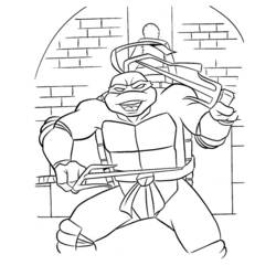 Disegno da colorare: tartarughe Ninja (Supereroe) #75587 - Pagine da Colorare Stampabili Gratuite