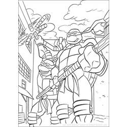Disegno da colorare: tartarughe Ninja (Supereroe) #75607 - Pagine da Colorare Stampabili Gratuite
