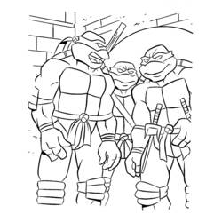 Disegno da colorare: tartarughe Ninja (Supereroe) #75624 - Pagine da Colorare Stampabili Gratuite