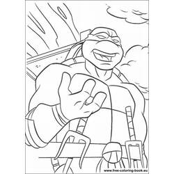 Disegno da colorare: tartarughe Ninja (Supereroe) #75637 - Pagine da Colorare Stampabili Gratuite
