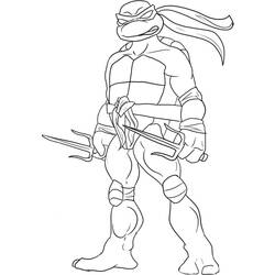 Disegno da colorare: tartarughe Ninja (Supereroe) #75692 - Pagine da Colorare Stampabili Gratuite