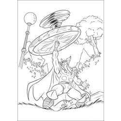 Disegno da colorare: Thor (Supereroe) #75791 - Pagine da Colorare Stampabili Gratuite