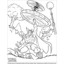 Disegno da colorare: Thor (Supereroe) #75833 - Pagine da Colorare Stampabili Gratuite