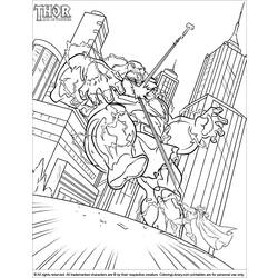 Disegno da colorare: Thor (Supereroe) #75859 - Pagine da Colorare Stampabili Gratuite