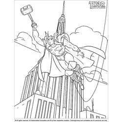 Disegno da colorare: Thor (Supereroe) #75900 - Pagine da Colorare Stampabili Gratuite