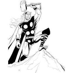 Disegno da colorare: Thor (Supereroe) #75916 - Pagine da Colorare Stampabili Gratuite