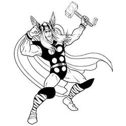 Disegno da colorare: Thor (Supereroe) #75917 - Pagine da Colorare Stampabili Gratuite