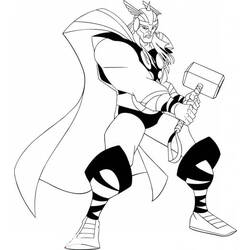 Disegno da colorare: Thor (Supereroe) #75930 - Pagine da Colorare Stampabili Gratuite