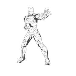 Disegno da colorare: Uomo di ferro (Supereroe) #80522 - Pagine da Colorare Stampabili Gratuite
