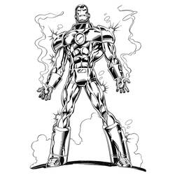 Disegno da colorare: Uomo di ferro (Supereroe) #80523 - Pagine da Colorare Stampabili Gratuite