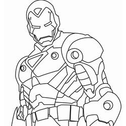 Disegno da colorare: Uomo di ferro (Supereroe) #80526 - Pagine da Colorare Stampabili Gratuite
