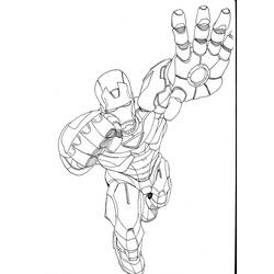 Disegno da colorare: Uomo di ferro (Supereroe) #80550 - Pagine da Colorare Stampabili Gratuite