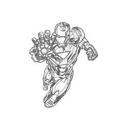 Disegno da colorare: Uomo di ferro (Supereroe) #80595 - Pagine da Colorare Stampabili Gratuite