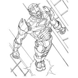 Disegno da colorare: Uomo di ferro (Supereroe) #80602 - Pagine da Colorare Stampabili Gratuite
