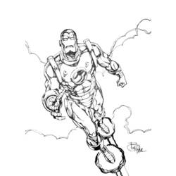 Disegno da colorare: Uomo di ferro (Supereroe) #80615 - Pagine da Colorare Stampabili Gratuite