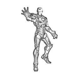 Disegno da colorare: Uomo di ferro (Supereroe) #80617 - Pagine da Colorare Stampabili Gratuite