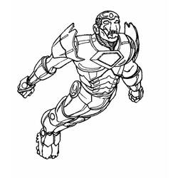 Disegno da colorare: Uomo di ferro (Supereroe) #80634 - Pagine da Colorare Stampabili Gratuite
