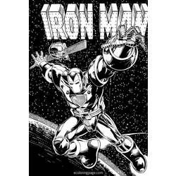 Disegno da colorare: Uomo di ferro (Supereroe) #80642 - Pagine da Colorare Stampabili Gratuite