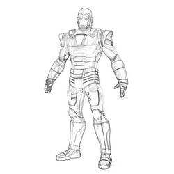 Disegno da colorare: Uomo di ferro (Supereroe) #80656 - Pagine da Colorare Stampabili Gratuite