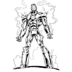Disegno da colorare: Uomo di ferro (Supereroe) #80657 - Pagine da Colorare Stampabili Gratuite