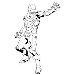 Disegno da colorare: Uomo di ferro (Supereroe) #80663 - Pagine da Colorare Stampabili Gratuite
