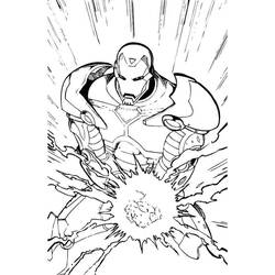 Disegno da colorare: Uomo di ferro (Supereroe) #80687 - Pagine da Colorare Stampabili Gratuite