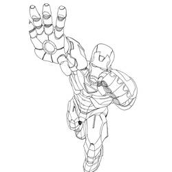 Disegno da colorare: Uomo di ferro (Supereroe) #80694 - Pagine da Colorare Stampabili Gratuite
