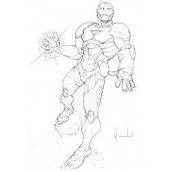 Disegno da colorare: Uomo di ferro (Supereroe) #80695 - Pagine da Colorare Stampabili Gratuite